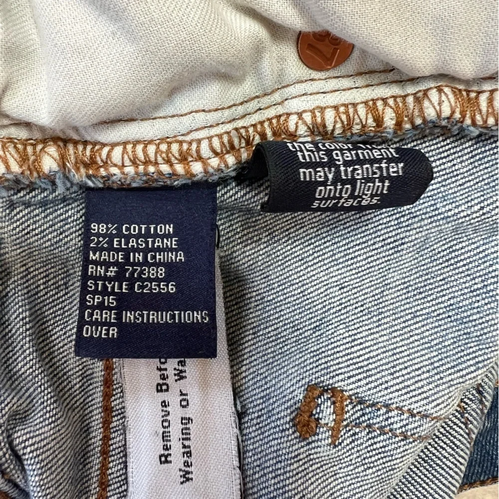 Madewell High Rise Zip Fly Denim Jean Shorts in Lavista Medium Blue Wash size 28